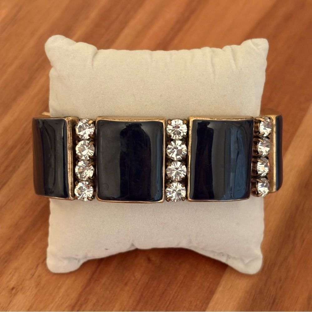 J.Crew | Enamel Stretch Bracelet | 2 1/4” Diameter